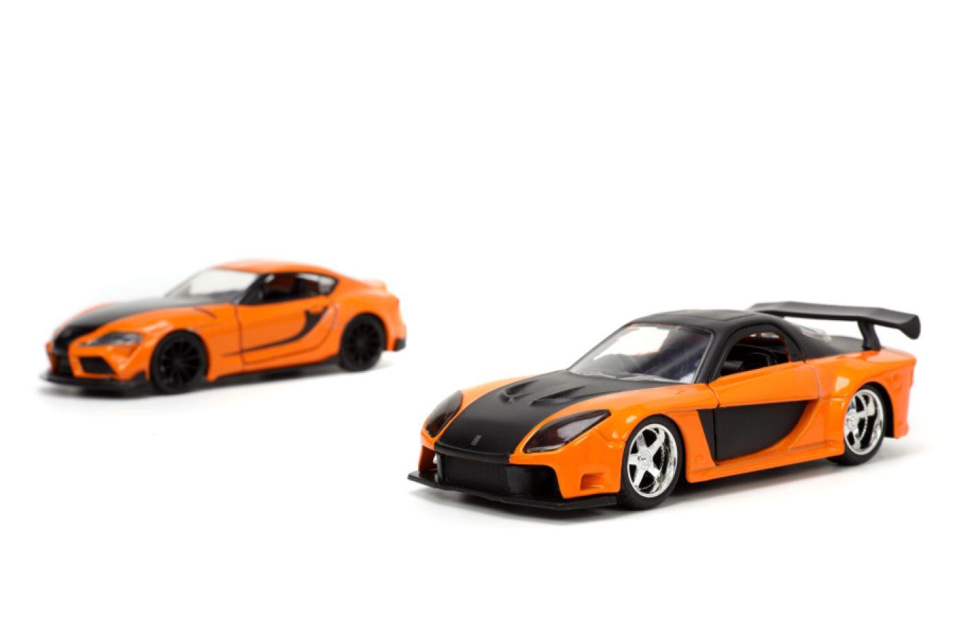 JAD32910 Fast & Furious - Han's Mazda RX-7 & Toyota GR S 1:32 Scale 2-Pack - Jada Toys - Titan Pop Culture