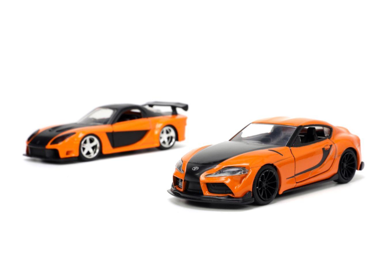 JAD32910 Fast & Furious - Han's Mazda RX-7 & Toyota GR S 1:32 Scale 2-Pack - Jada Toys - Titan Pop Culture