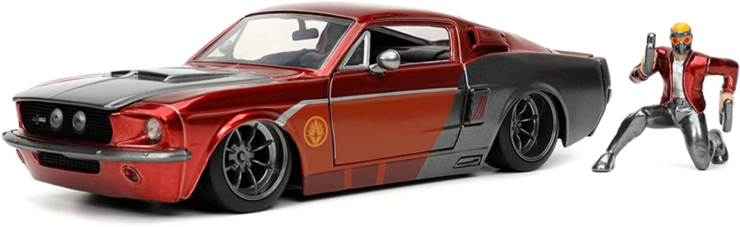 JAD32915 Guardians of the Galaxy (comics) - Star-Lord & 1967 Ford Mustang 1:24 Scale - Jada Toys - Titan Pop Culture