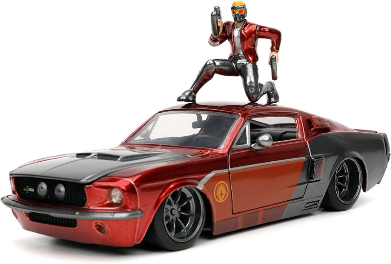 JAD32915 Guardians of the Galaxy (comics) - Star-Lord & 1967 Ford Mustang 1:24 Scale - Jada Toys - Titan Pop Culture