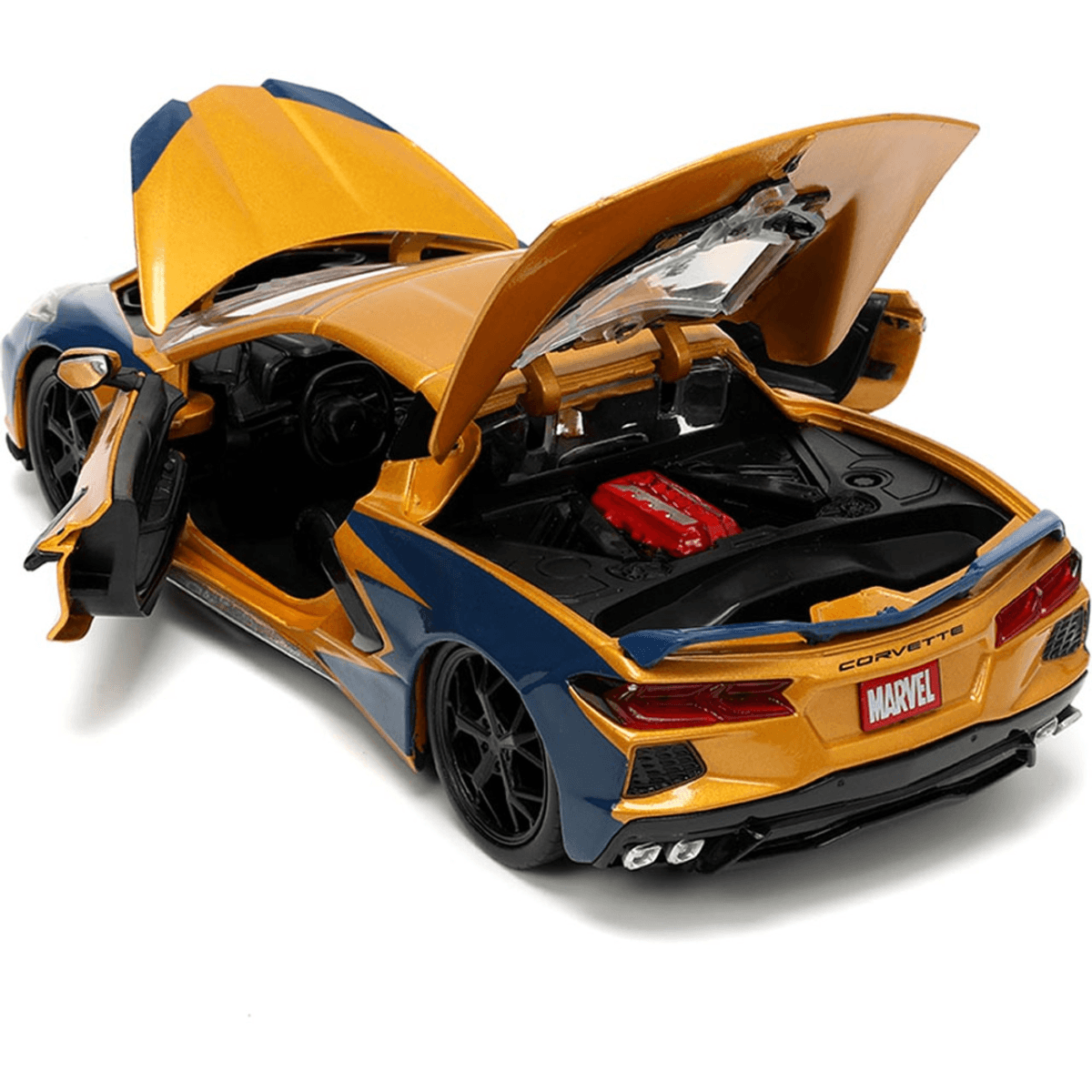 JAD33354 Marvel Comics - Wolverine & 2020 Chevy Corvette 1:24 Scale - Jada Toys - Titan Pop Culture
