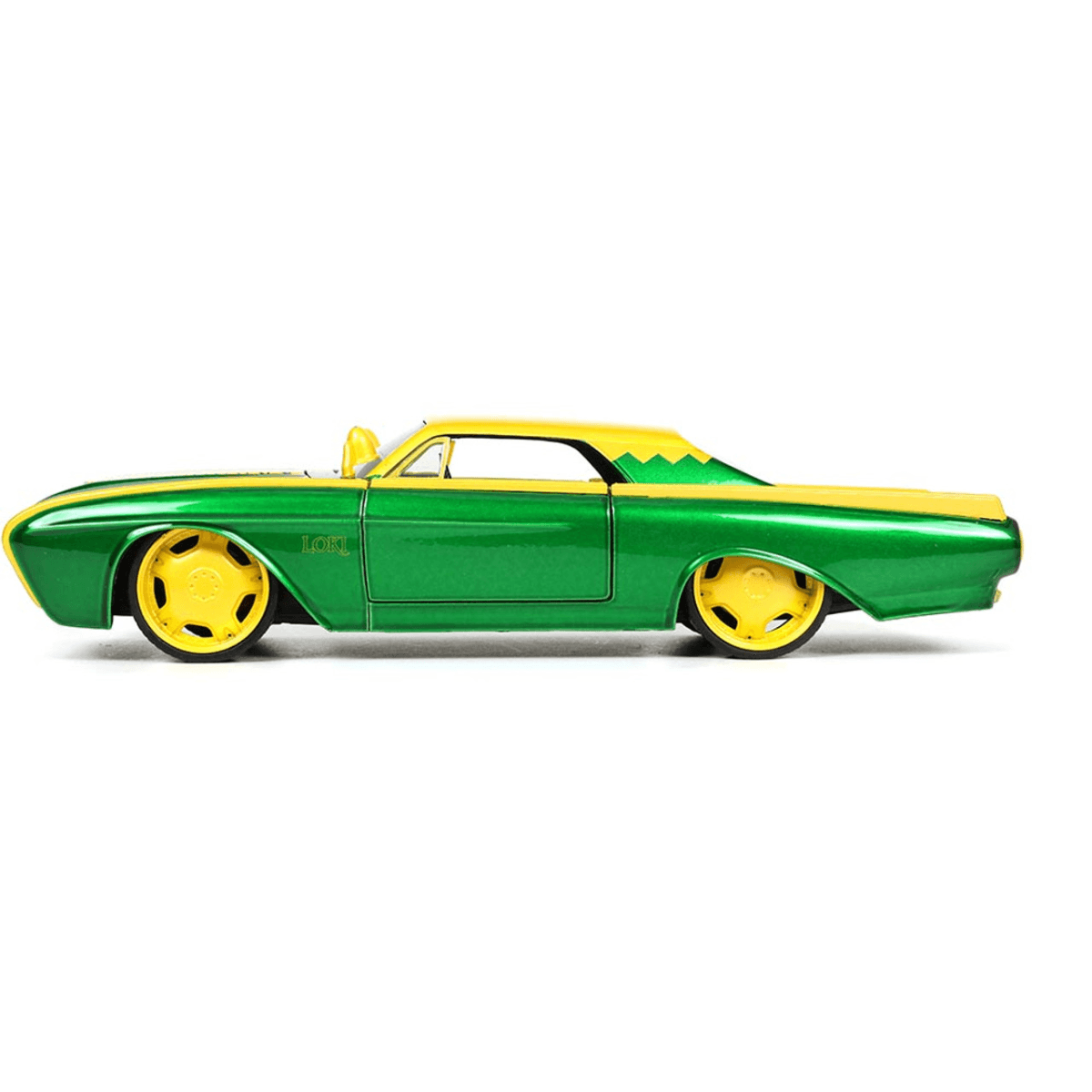 JAD33357 Marvel Comics - Loki & 1963 Ford Thunderbird 1:24 Scale - Jada Toys - Titan Pop Culture