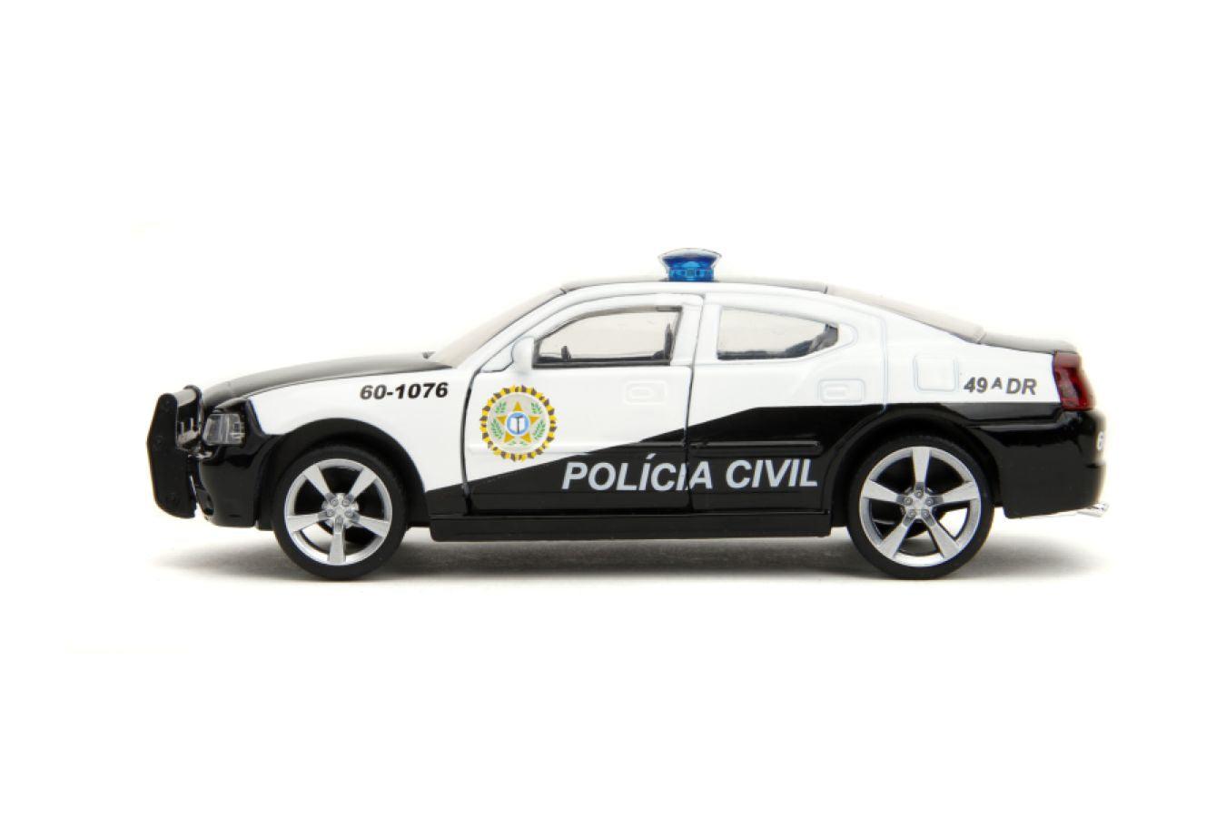 JAD33666 Fast & Furious 5 - Dodge Charger Police Car 1:32 Scale Hollywood Rides Diecast Vehicle - Jada Toys - Titan Pop Culture