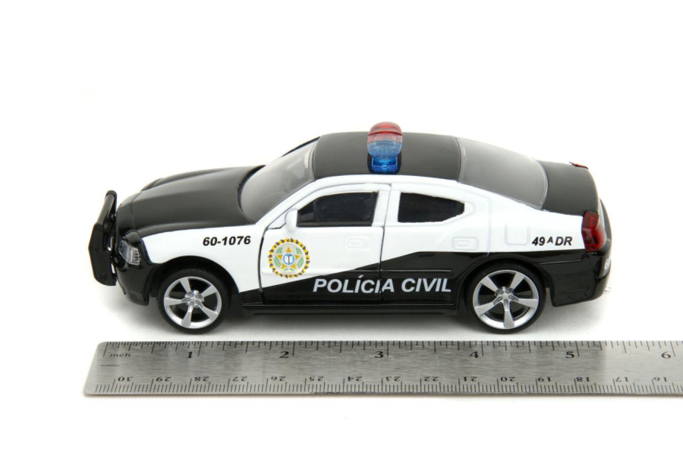 JAD33666 Fast & Furious 5 - Dodge Charger Police Car 1:32 Scale Hollywood Rides Diecast Vehicle - Jada Toys - Titan Pop Culture