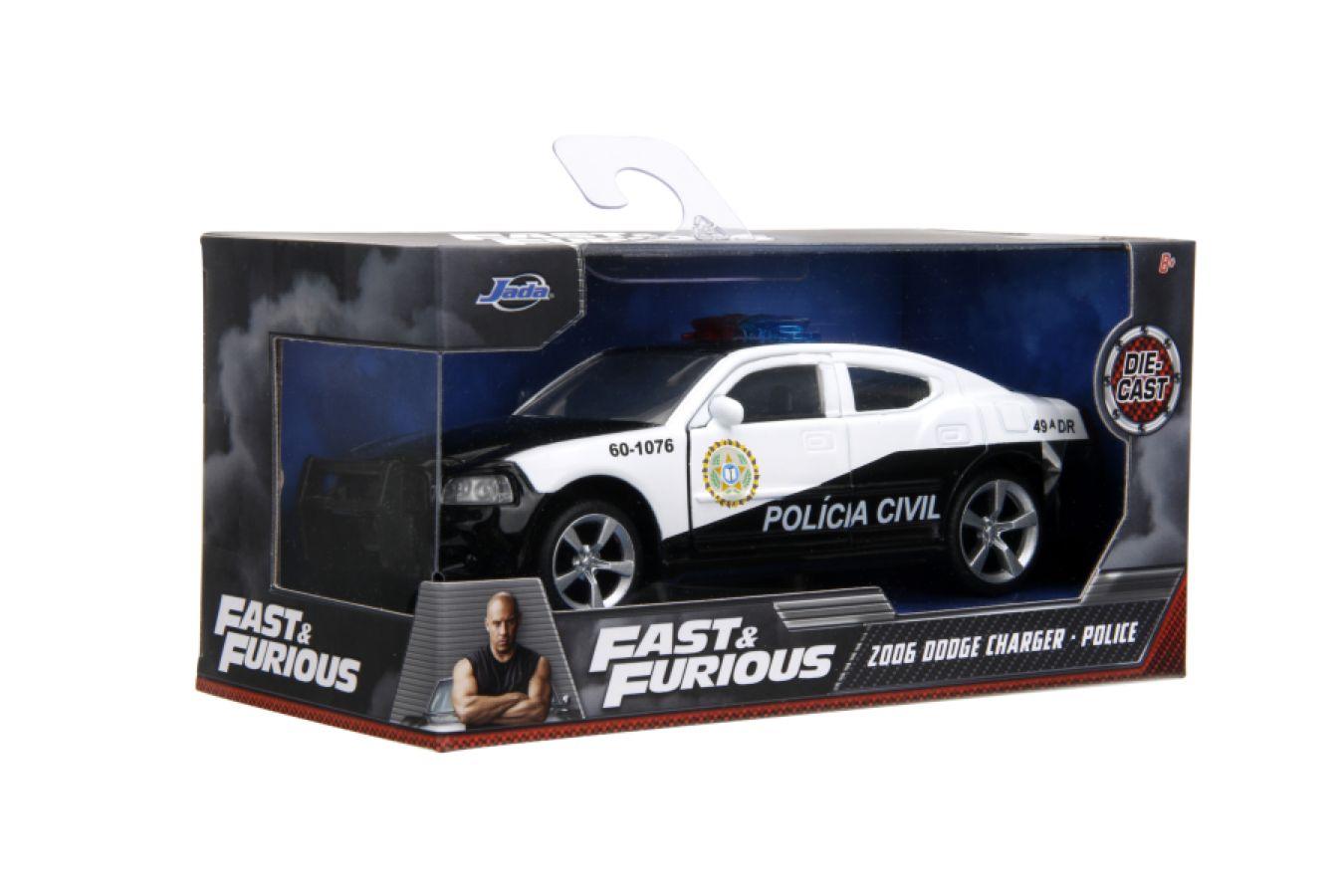 Fast & Furious 5 - Dodge Charger Police Car 1:32 Scale Hollywood Rides Diecast Vehicle Jada Toys Titan Pop Culture
