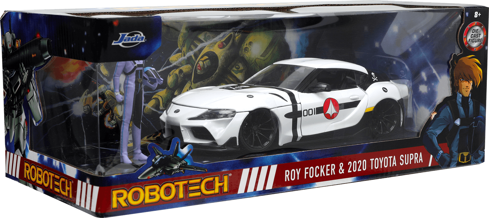 JAD33682 Robotech - Roy Focker & 2020 Toyota Supra 1:24 Scale - Jada Toys - Titan Pop Culture