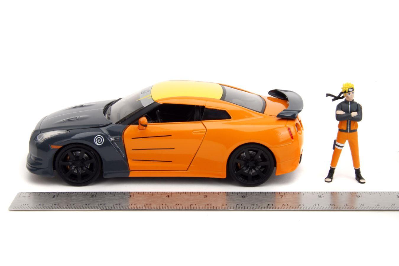 JAD33691 Naruto - Nissan GT-R R35 (2009) 1:24 Scale with Naruto Figure Hollywood Rides Diecast Vehicle - Jada Toys - Titan Pop Culture