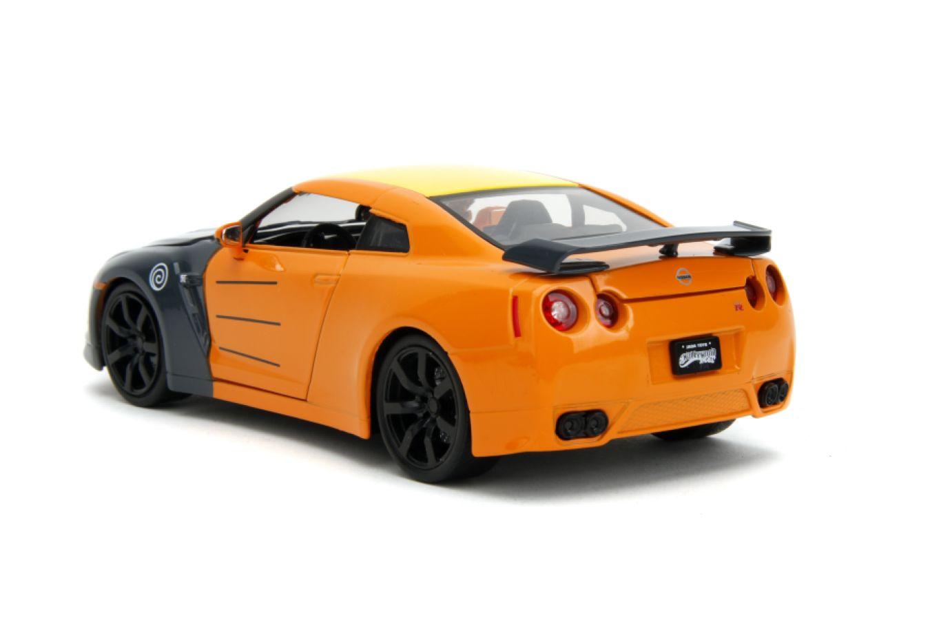 JAD33691 Naruto - Nissan GT-R R35 (2009) 1:24 Scale with Naruto Figure Hollywood Rides Diecast Vehicle - Jada Toys - Titan Pop Culture