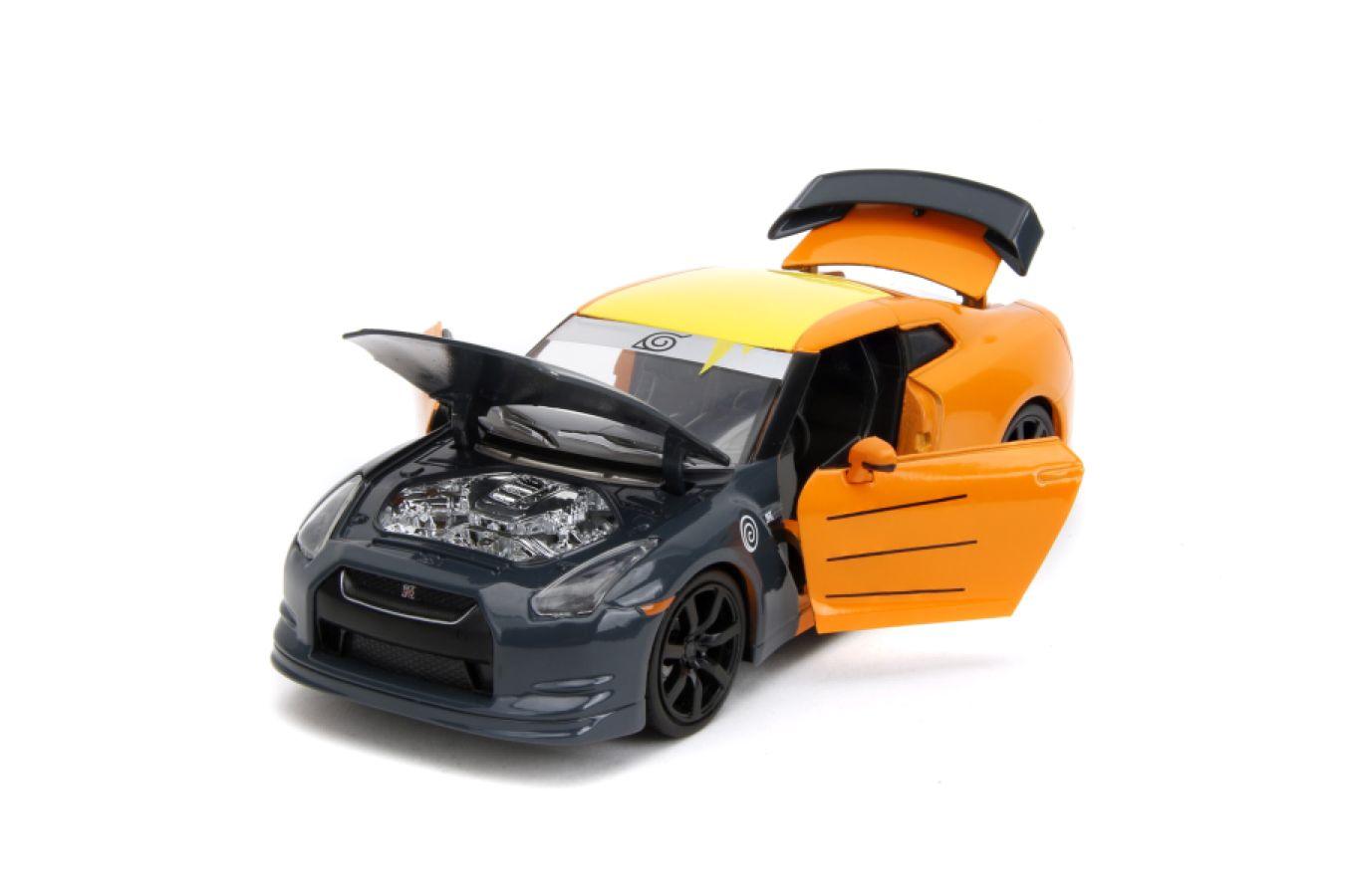 JAD33691 Naruto - Nissan GT-R R35 (2009) 1:24 Scale with Naruto Figure Hollywood Rides Diecast Vehicle - Jada Toys - Titan Pop Culture