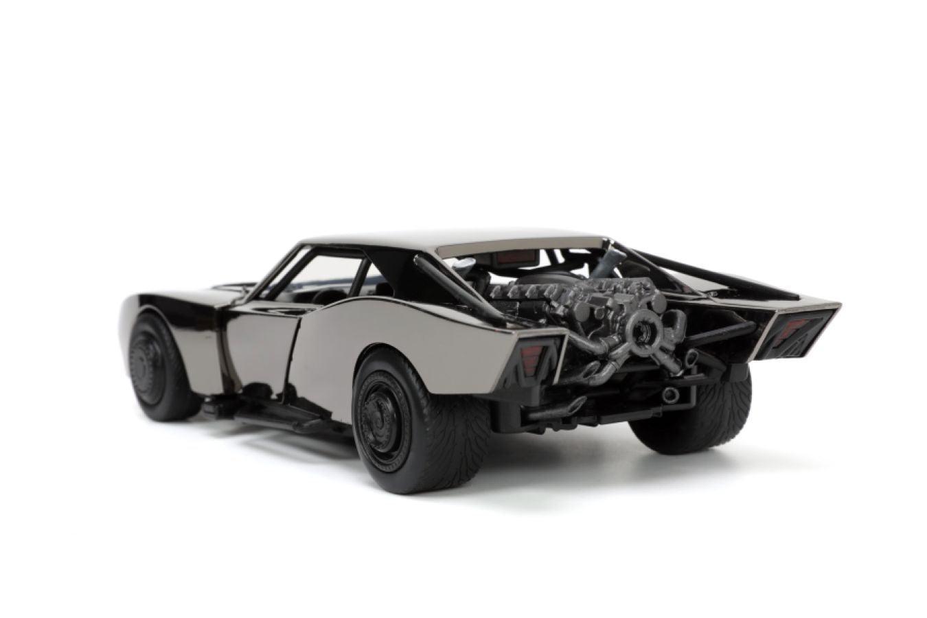 JAD33740 The Batman - Batmobile Chrome Black SDCC 2022 US Exclusive 1:24 Scale with Batman - Jada Toys - Titan Pop Culture