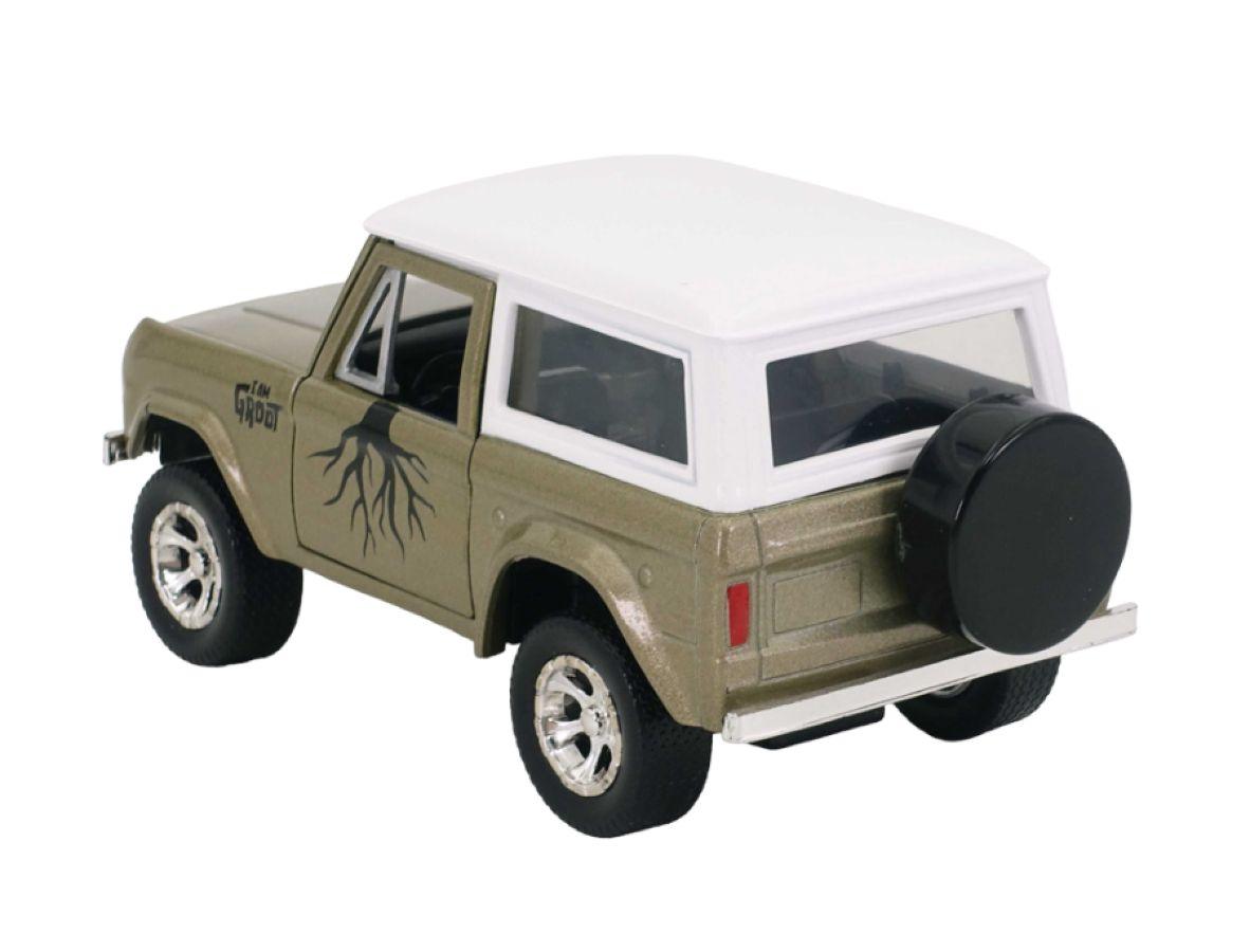 JAD34415 Marvel Comics - 1973 Ford Bronco Hard Top 1:32 Scale Hollywood Ride with Groot Set - Jada Toys - Titan Pop Culture