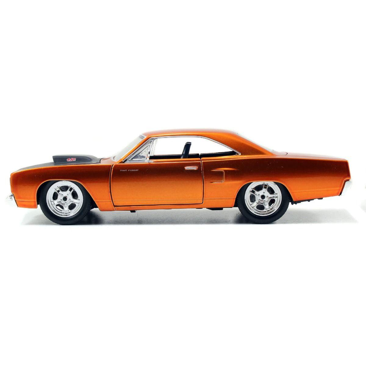JAD97126 Fast and Furious - '70 Plymouth Road Runner BK 1:24 Scale Hollywood Ride - Jada Toys - Titan Pop Culture