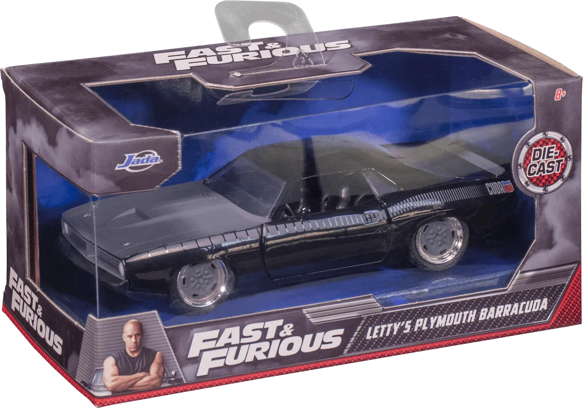 JAD97206 Fast and Furious - 1973 Plymouth Barracuda 1:32 Scale Hollywood Ride - Jada Toys - Titan Pop Culture