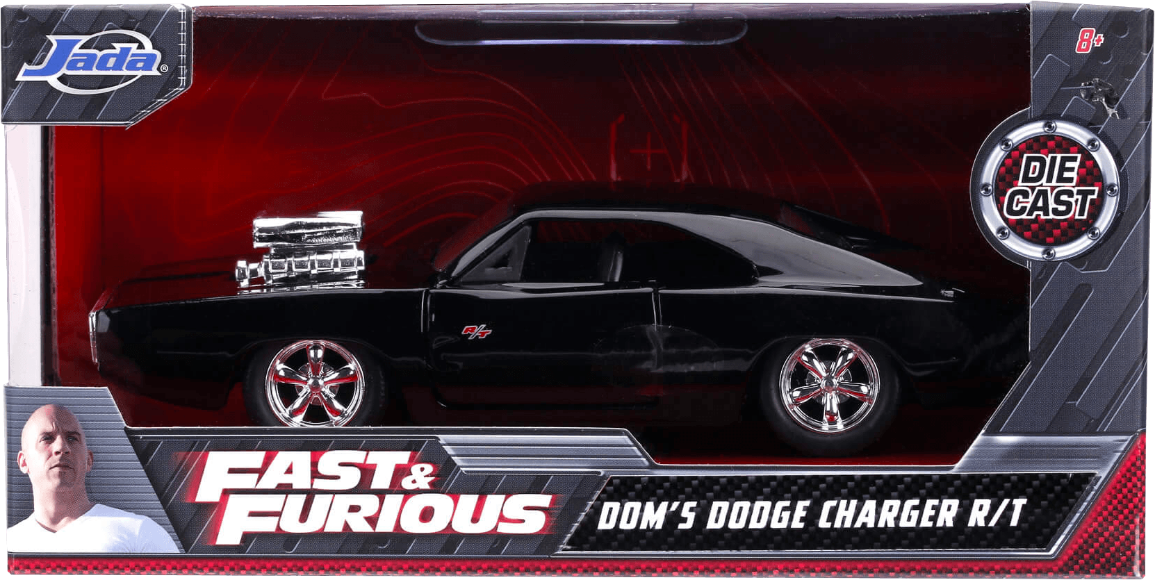 JAD97214 Fast and Furious - 1970 Dodge Charger Street 1:32 Scale Hollywood Ride - Jada Toys - Titan Pop Culture