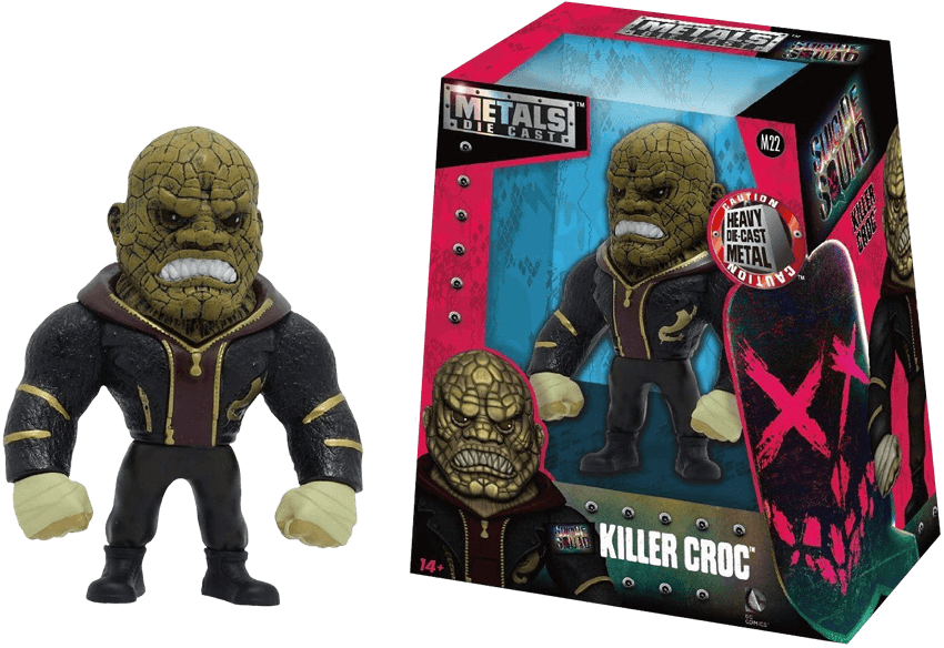 JAD97570 Suicide Squad (2016) - Killer Croc 4" Metals Wave 1 - Jada Toys - Titan Pop Culture