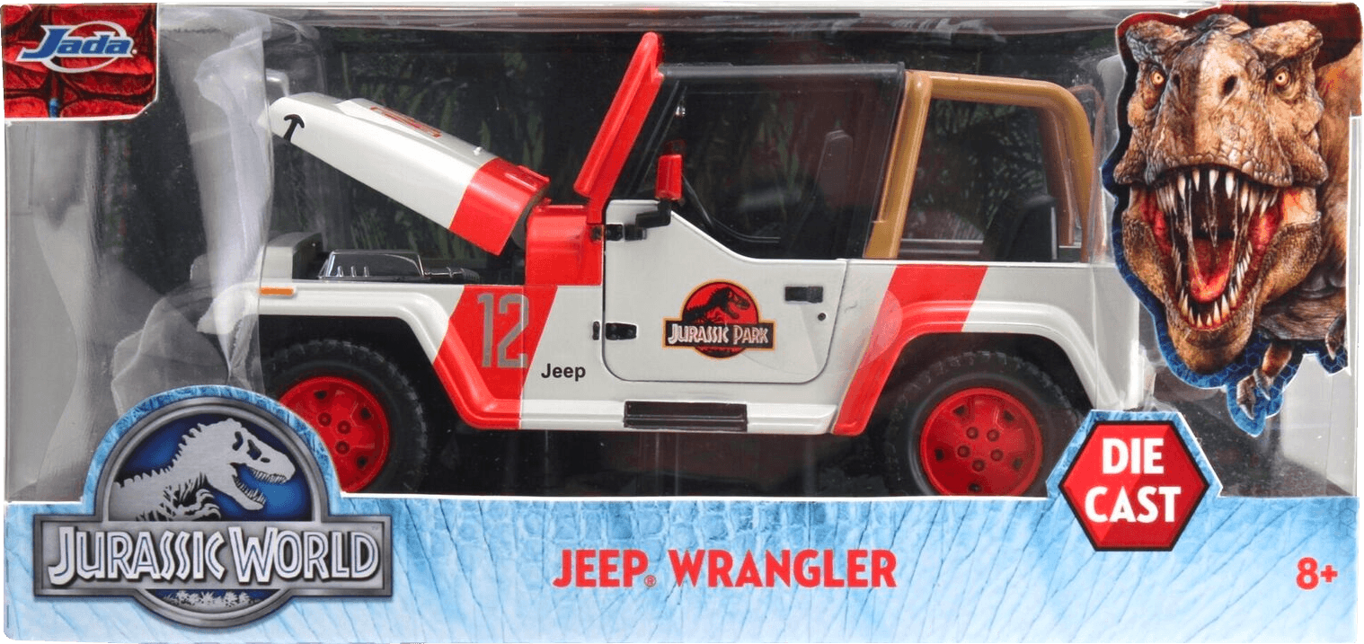 JAD97806 Jurassic World - '92 Jeep Wrangler 1:24 Scale Hollywood Ride - Jada Toys - Titan Pop Culture