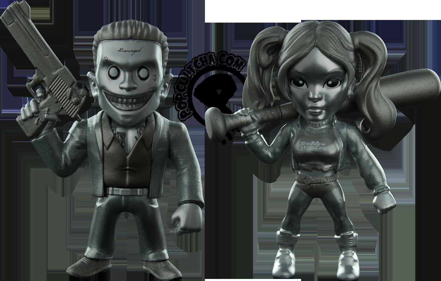 JAD97907 Suicide Squad (2016) - Harley Quinn & Joker US Exclusive 4" Bare Metal 2 Pack - Jada Toys - Titan Pop Culture