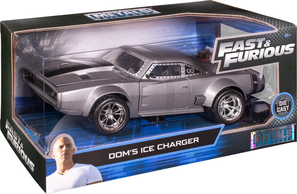 JAD98291 Fast and Furious - Dom's Ice Charger 1:24 Scale Hollywood Ride - Jada Toys - Titan Pop Culture