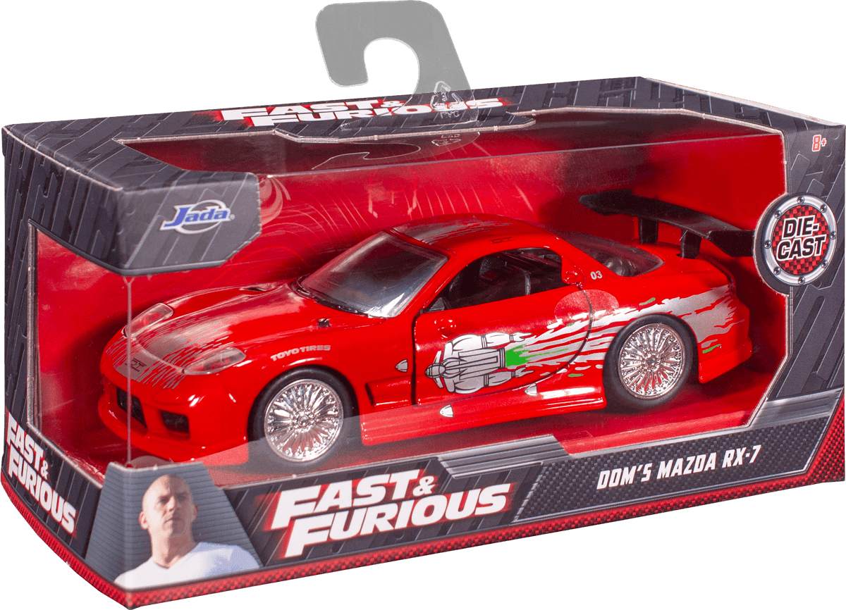 JAD98377 Fast and Furious - Dom's Mazda RX-7 1:32 Scale Hollywood Ride - Jada Toys - Titan Pop Culture