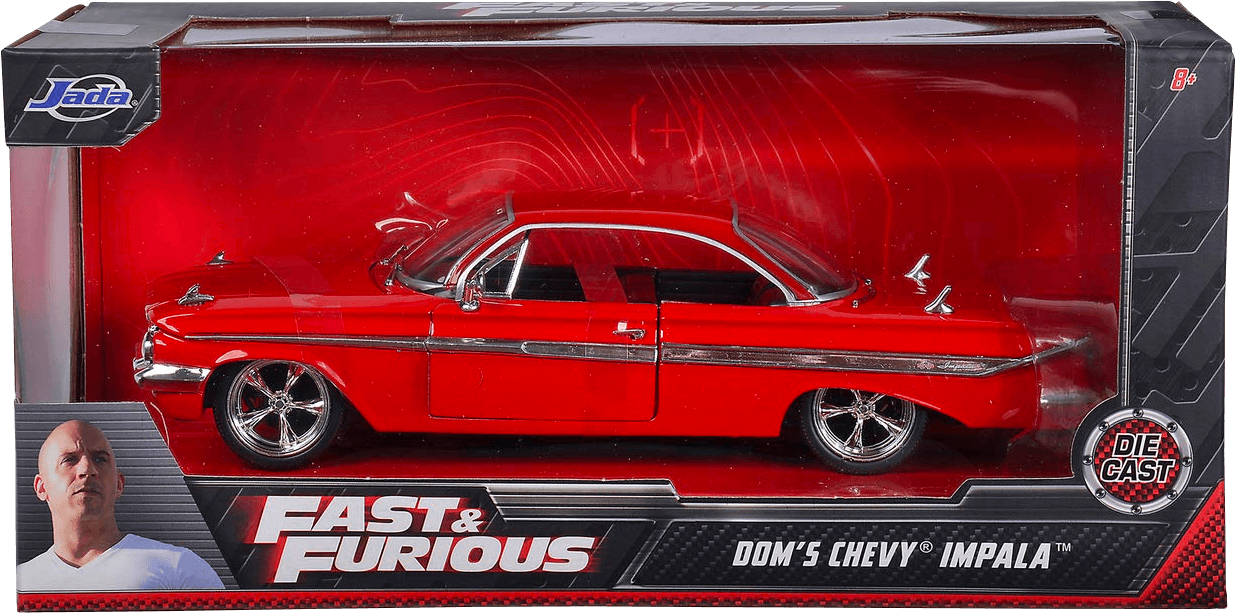 JAD98426 Fast and Furious 8 - Dom's Chevy Impala 1:24 Scale Hollywood Ride - Jada Toys - Titan Pop Culture