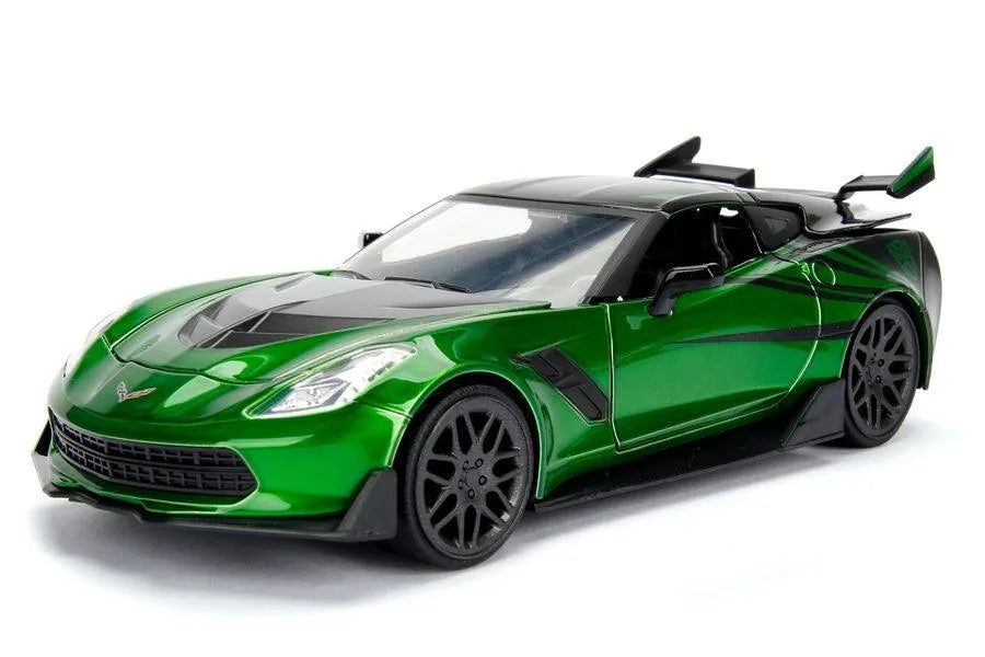 JAD98494 Transformers 5: The Last Knight - Crosshairs Chevy Corvette Stingray 1:24 Scale Die Cast - Jada Toys - Titan Pop Culture