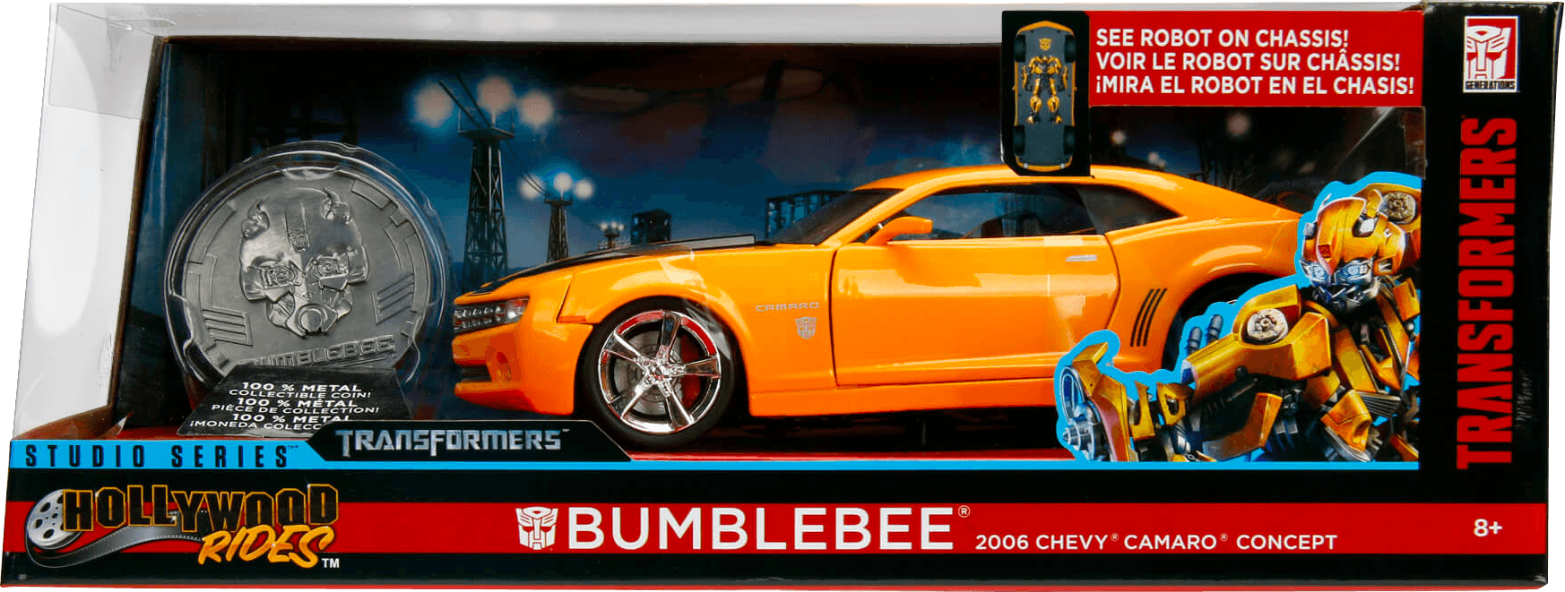 JAD98497 Transformers (2007) - Bumblebee 2006 Chevy Camaro 1:24 Scale Hollywood Ride - Jada Toys - Titan Pop Culture