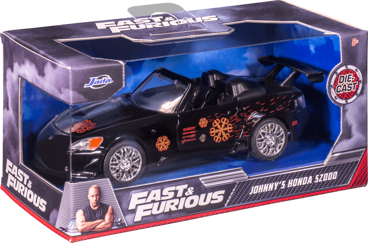 JAD99543 Fast and Furious - Johnny's 2001 Honda S2000 1:32 Scale Hollywood Ride - Jada Toys - Titan Pop Culture