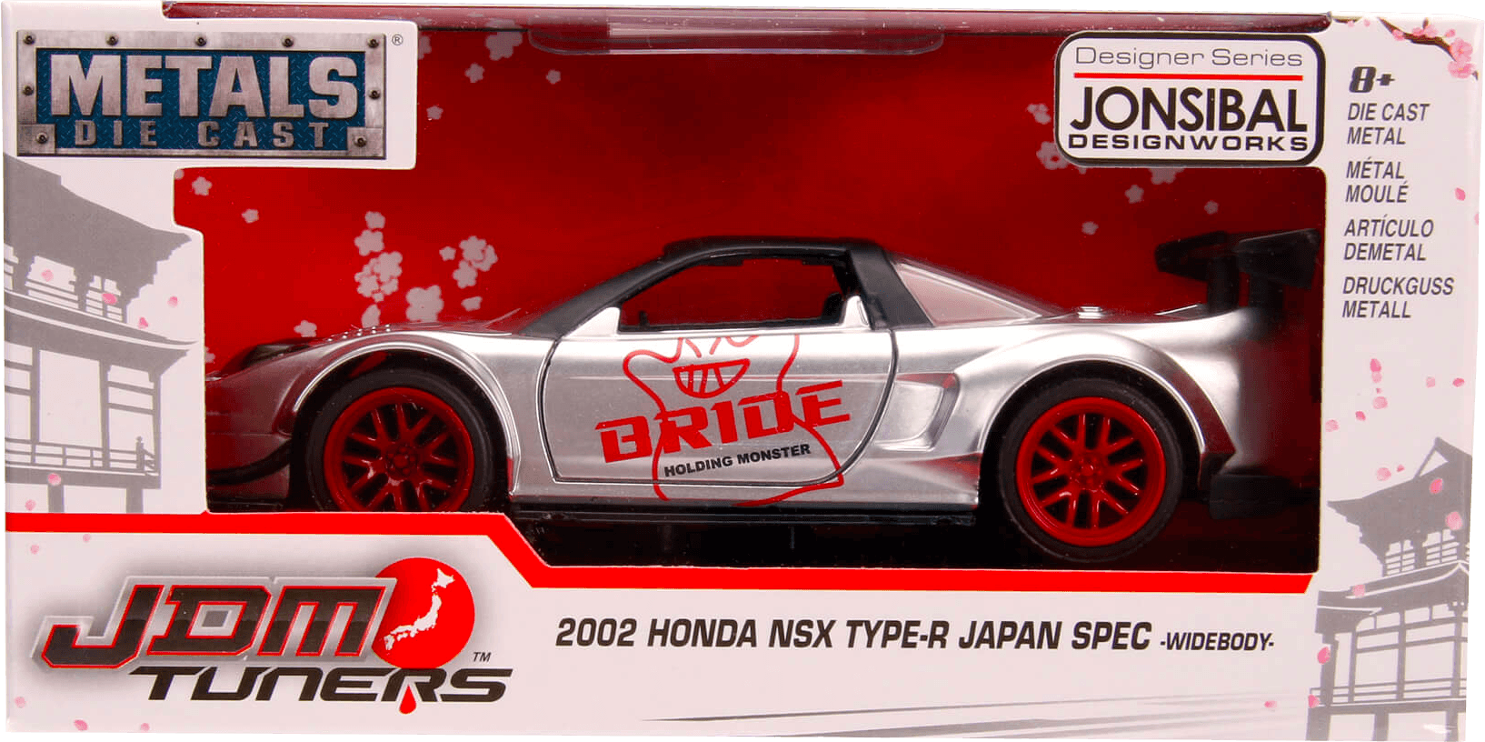 JAD99718 JDM Tuners - 2002 Honda NSX Wide Body 1:32 Scale - Jada Toys - Titan Pop Culture