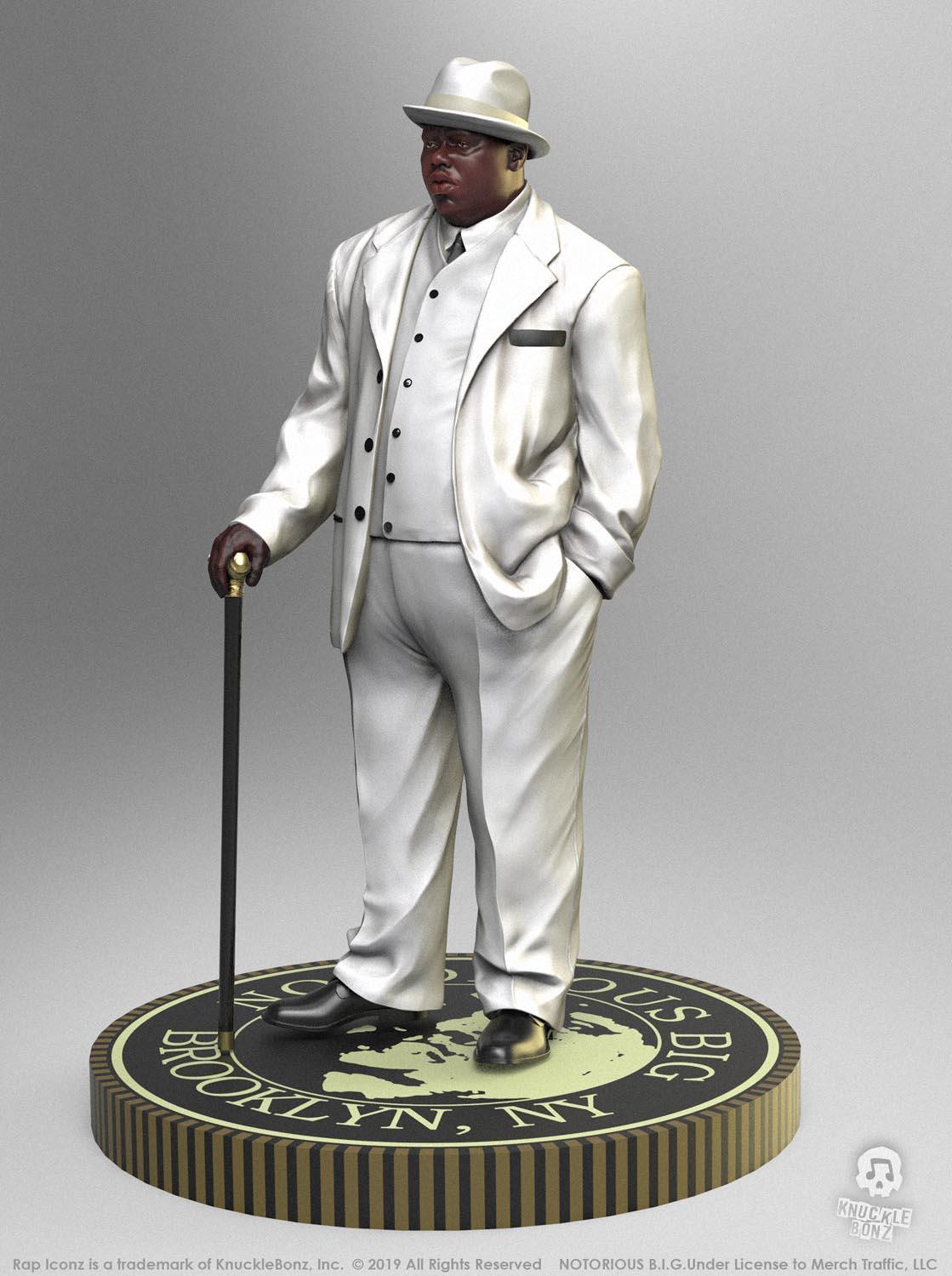 KNUBIGGIE100 Notorious B.I.G. - Biggie Smalls Rock Iconz Statue - KnuckleBonz - Titan Pop Culture