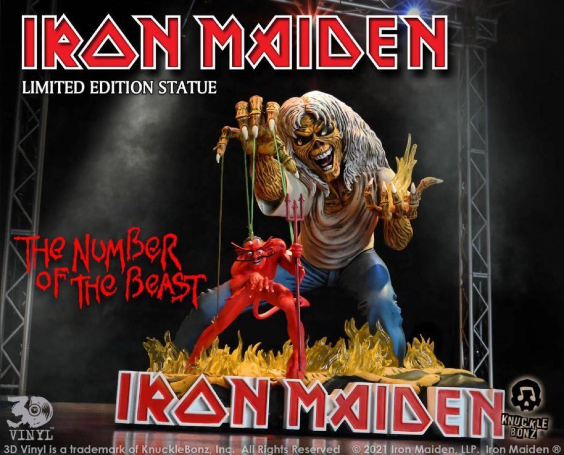 KNUIRONMAIDEN100 Iron Maiden - Number of the Beast Statue - KnuckleBonz - Titan Pop Culture