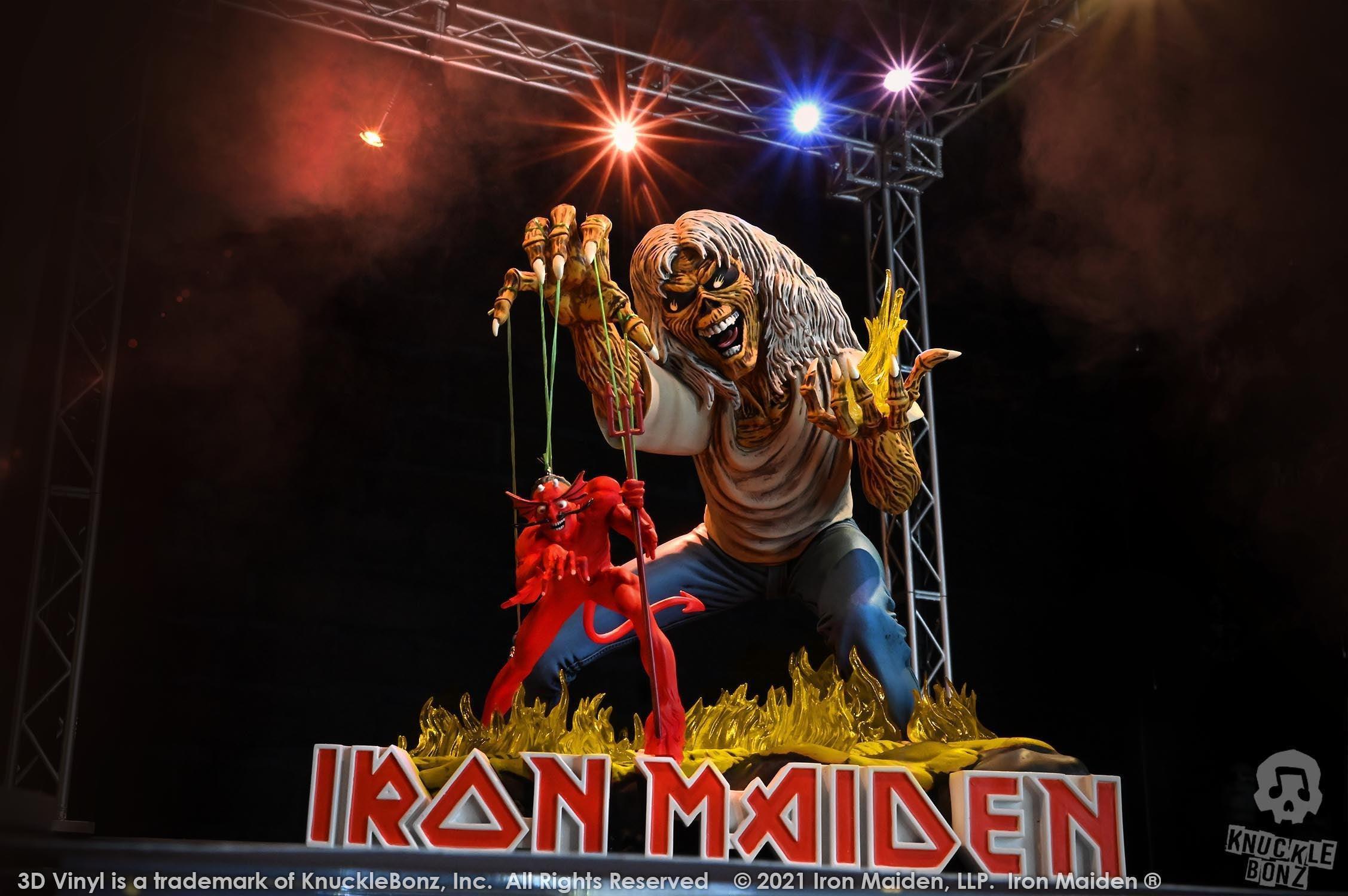 KNUIRONMAIDEN100 Iron Maiden - Number of the Beast Statue - KnuckleBonz - Titan Pop Culture