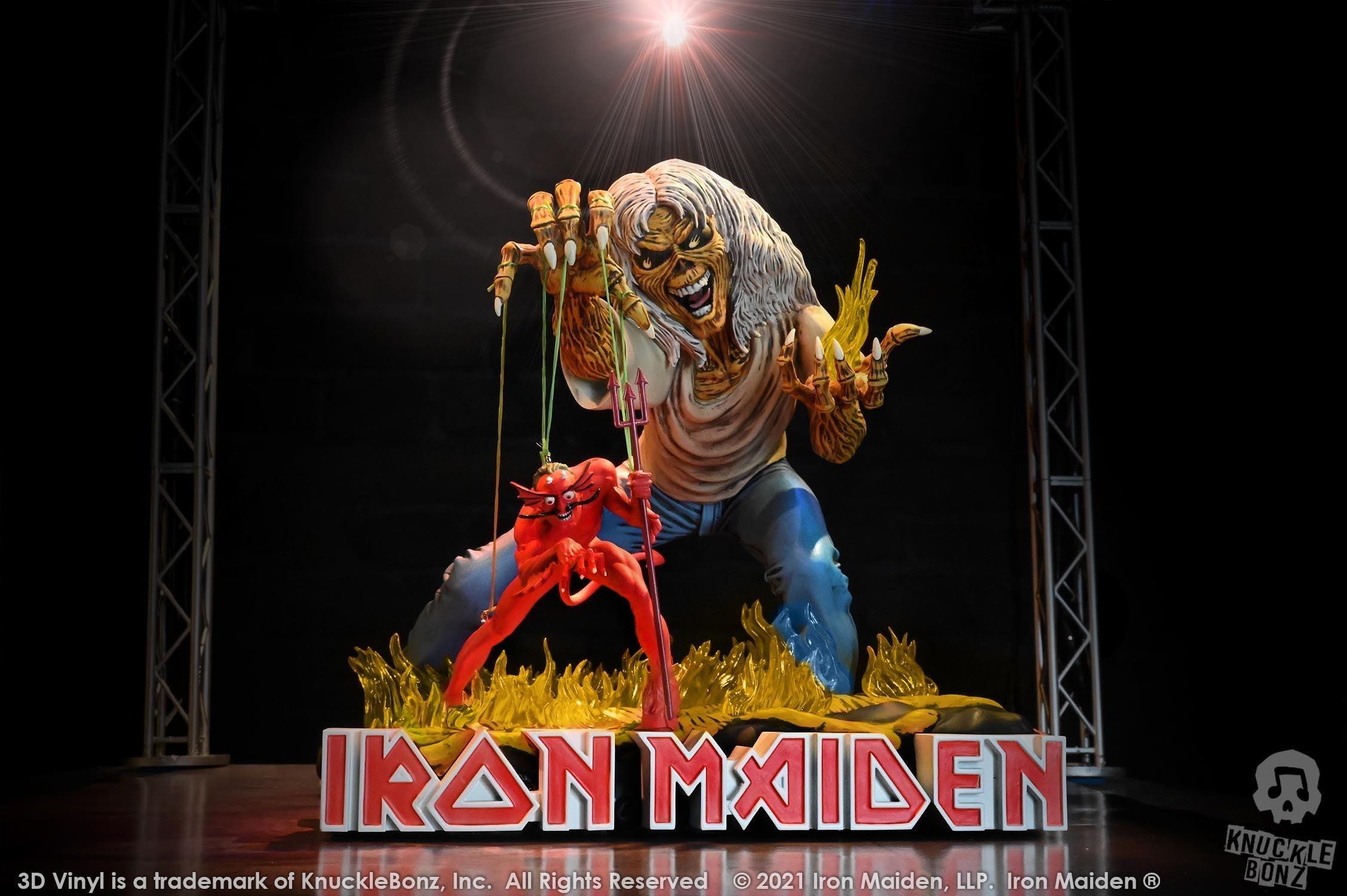 KNUIRONMAIDEN100 Iron Maiden - Number of the Beast Statue - KnuckleBonz - Titan Pop Culture