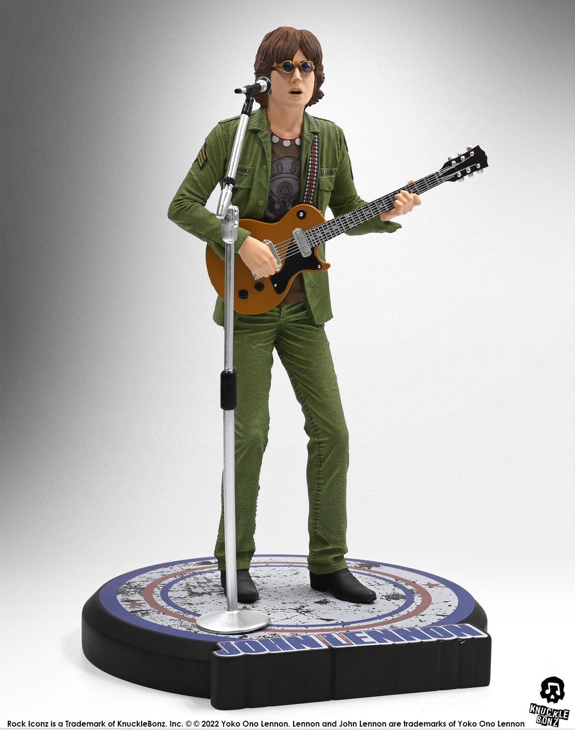 KNUJLENNON100 John Lennon - John Lennon Rock Iconz Statue - KnuckleBonz - Titan Pop Culture