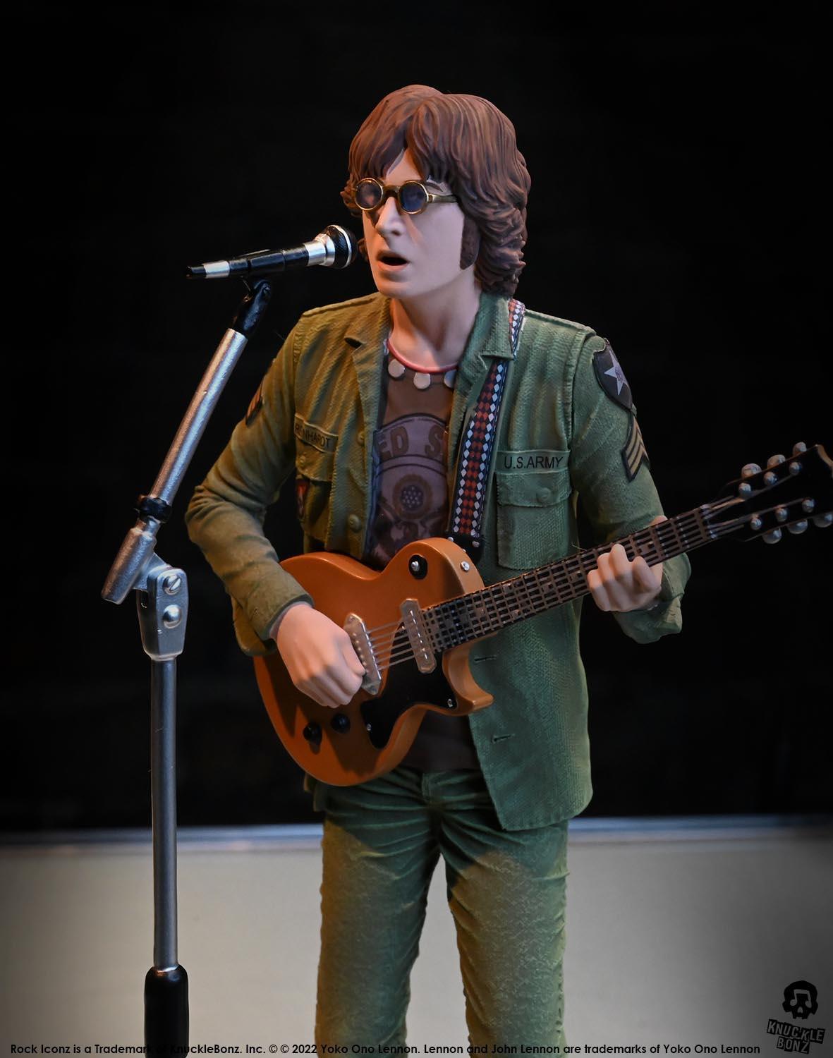 KNUJLENNON100 John Lennon - John Lennon Rock Iconz Statue - KnuckleBonz - Titan Pop Culture