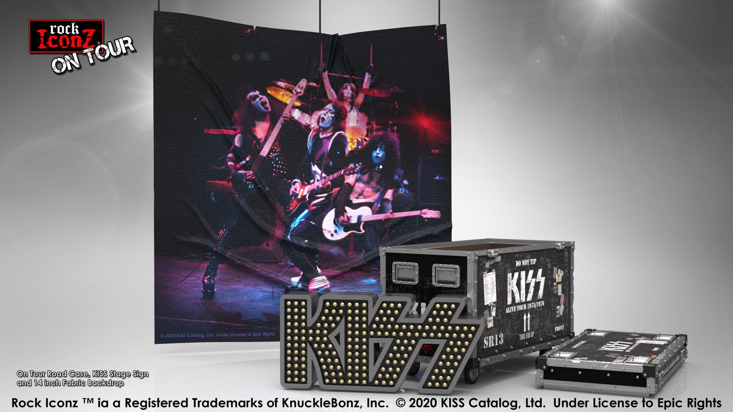 KNUKISSCASE100 KISS - KISS Alive Road Case On Tour Replica - KnuckleBonz - Titan Pop Culture