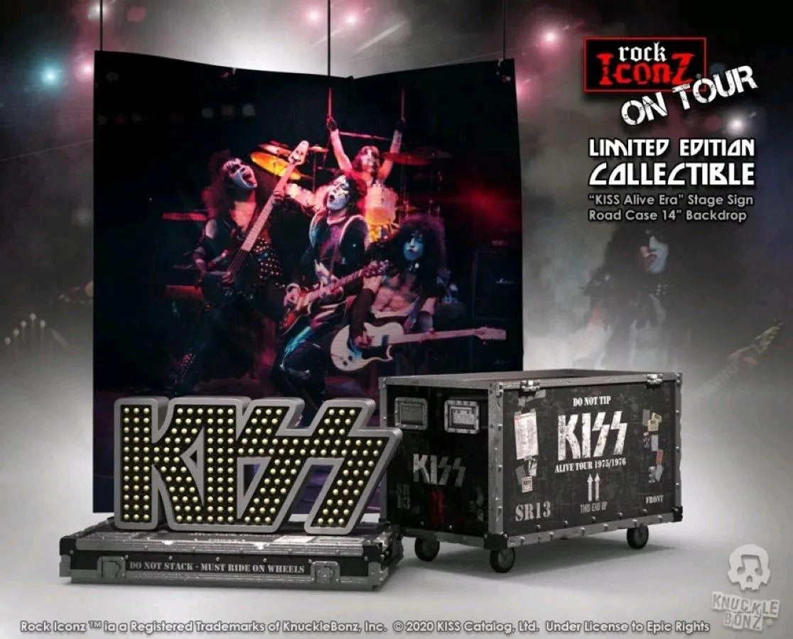 KNUKISSCASE100 KISS - KISS Alive Road Case On Tour Replica - KnuckleBonz - Titan Pop Culture