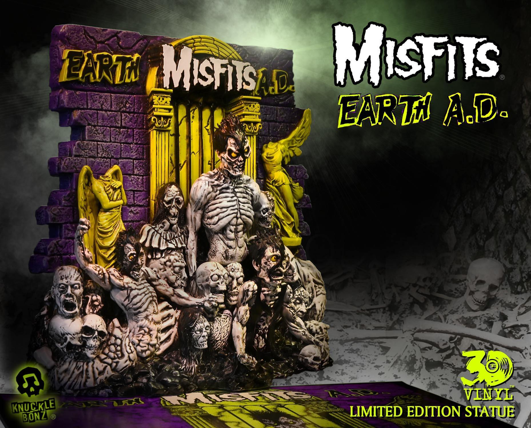 KNUMISFITSEARTH3DV100 Misfits - Earth A.D. 3D Vinyl Statue - KnuckleBonz - Titan Pop Culture