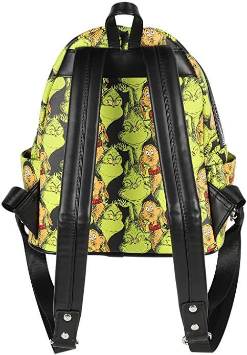 LOUDSSBK0024 Dr Seuss - The Grinch & Max All-Over Print US Exclusive Mini Backpack - Loungefly - Titan Pop Culture