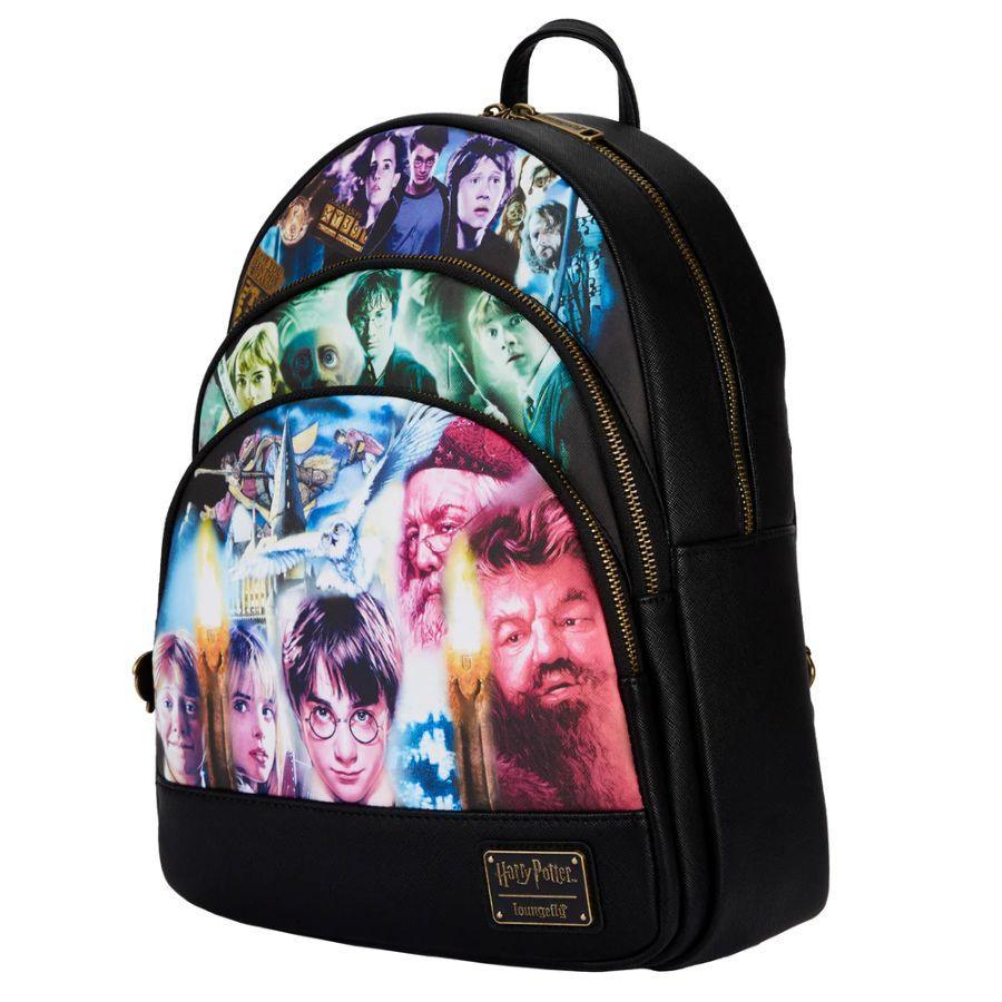 LOUHPBK0155 Harry Potter - Trilogy Triple Pocket Mini Backpack - Loungefly - Titan Pop Culture