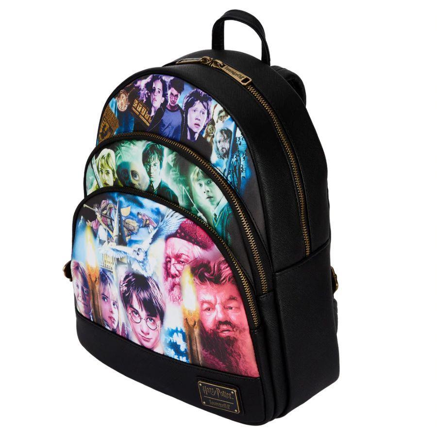 LOUHPBK0155 Harry Potter - Trilogy Triple Pocket Mini Backpack - Loungefly - Titan Pop Culture