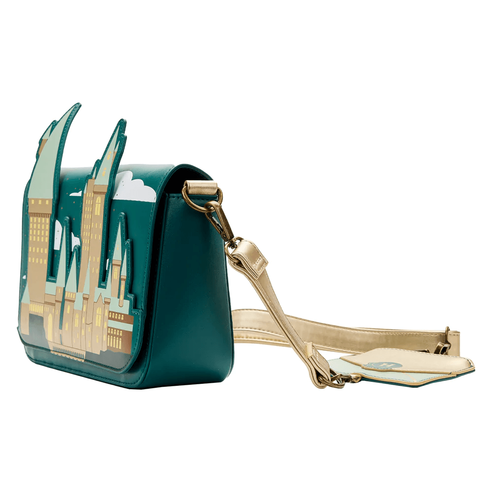 LOUHPTB0193 Harry Potter - Golden Hogwarts Crossbody with Pouch - Loungefly - Titan Pop Culture