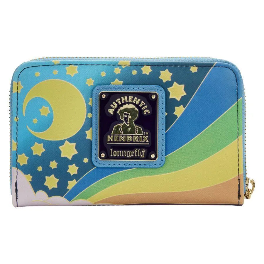 LOUJHWA0001 Jimi Hendrix - Psychadelic Landscape Glow Zip Purse - Loungefly - Titan Pop Culture