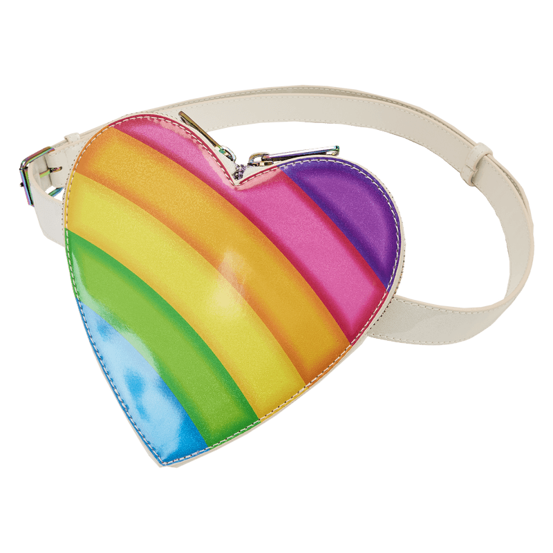 LOULSFBK0005 Lisa Frank - Logo Heart Detach Rainbow Mini Backpack - Loungefly - Titan Pop Culture