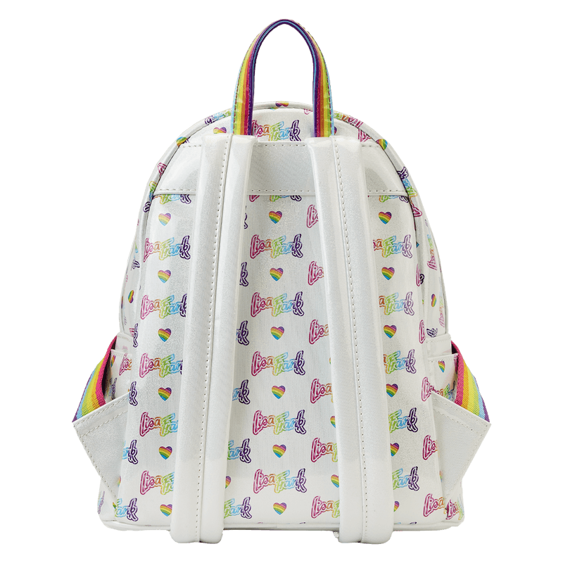 LOULSFBK0005 Lisa Frank - Logo Heart Detach Rainbow Mini Backpack - Loungefly - Titan Pop Culture