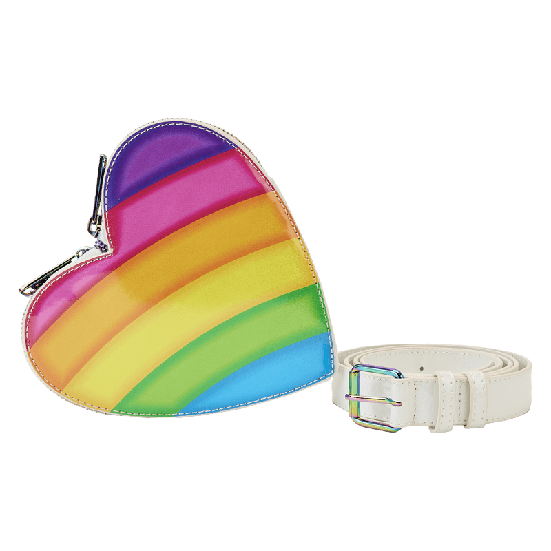 LOULSFBK0005 Lisa Frank - Logo Heart Detach Rainbow Mini Backpack - Loungefly - Titan Pop Culture