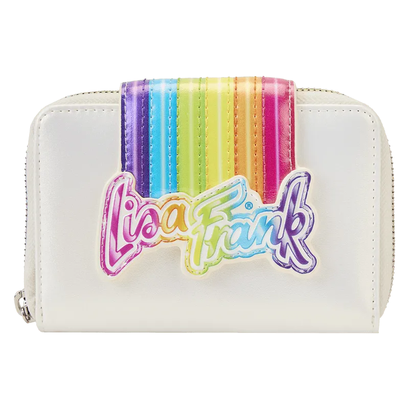 LOULSFWA0005 Lisa Frank - Rainbow Logo Zip Around Wallet - Loungefly - Titan Pop Culture