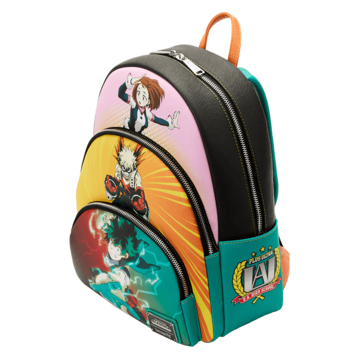 LOUMHABK0012 My Hero Academia - Triple Pocket Scenes Mini Backpack - Loungefly - Titan Pop Culture