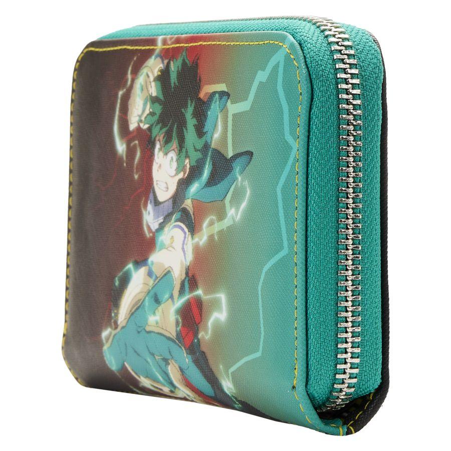 LOUMHAWA0005 My Hero Academia - Deku Zip Around Purse - Loungefly - Titan Pop Culture