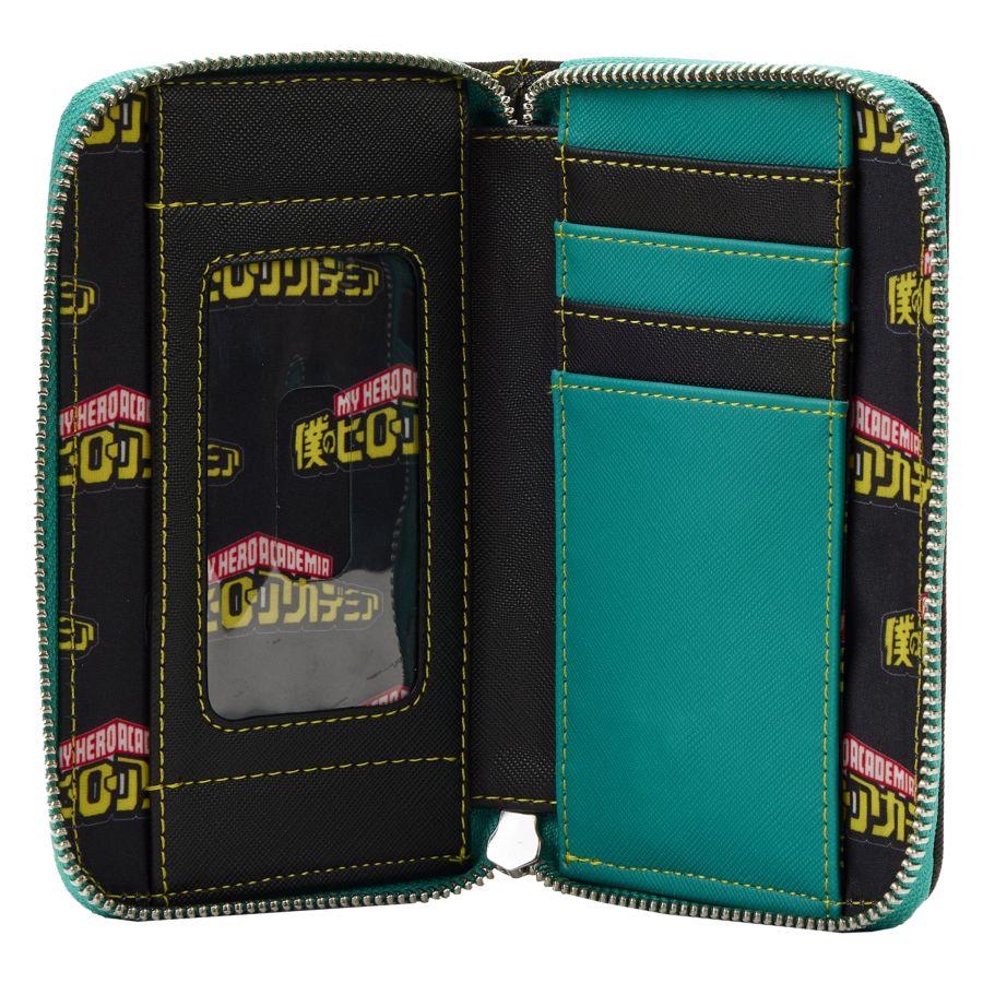 LOUMHAWA0005 My Hero Academia - Deku Zip Around Purse - Loungefly - Titan Pop Culture