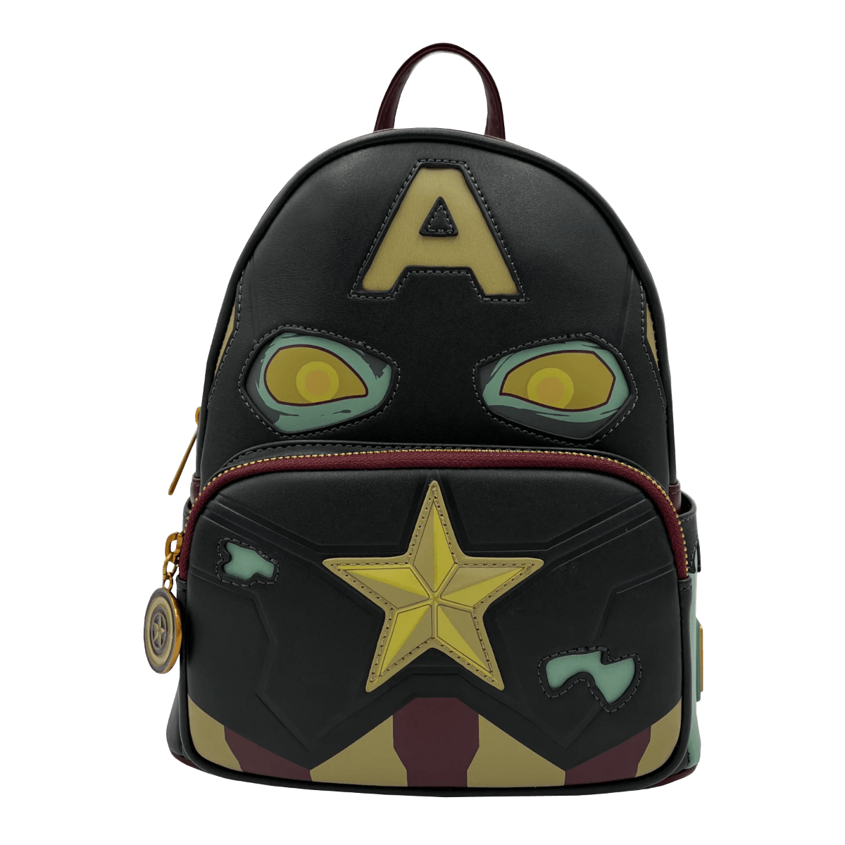 LOUMVBK0227 What If - Zombie Captain America Backpack - Loungefly - Titan Pop Culture